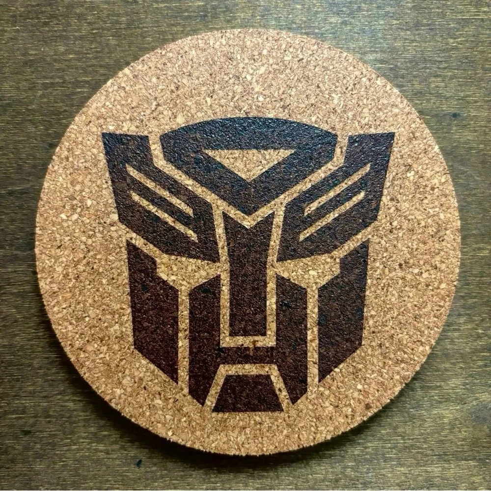Transformers Symbols Cork Coasters Bundle of 2